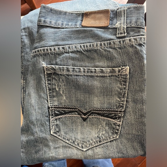 Men’s Flypaper jeans w32 x L30, light blue wash - Picture 2 of 5